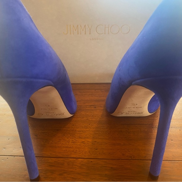 Jimmy Choo 100 Suede Cobalt blue size 40 - Picture 7 of 7